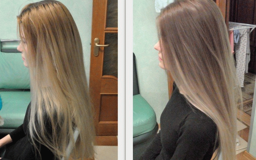 colorazione dei capelli prima e dopo le foto