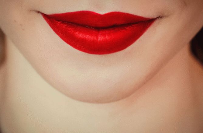 labbra rosse perfette