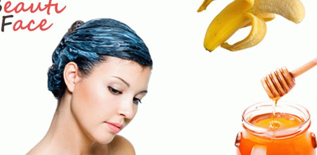 Maschere per capelli con una banana