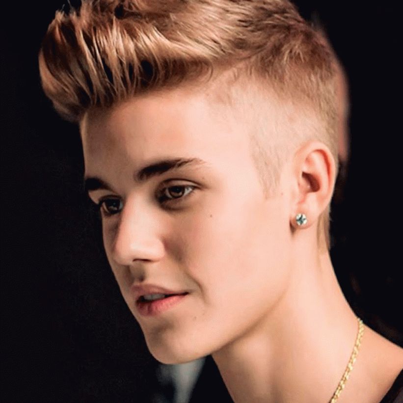 Taglio di capelli maschile Justin Bieber stella acconciatura