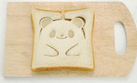 panda toast plate