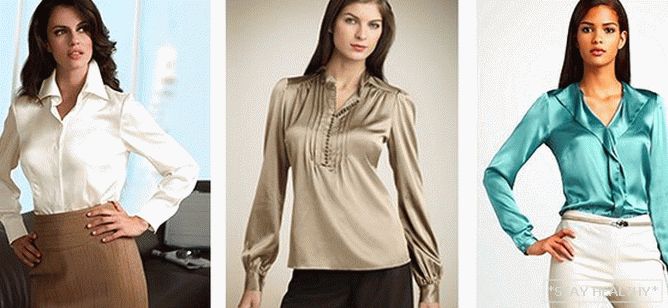 Camicette in raso alla moda: modelli e stili