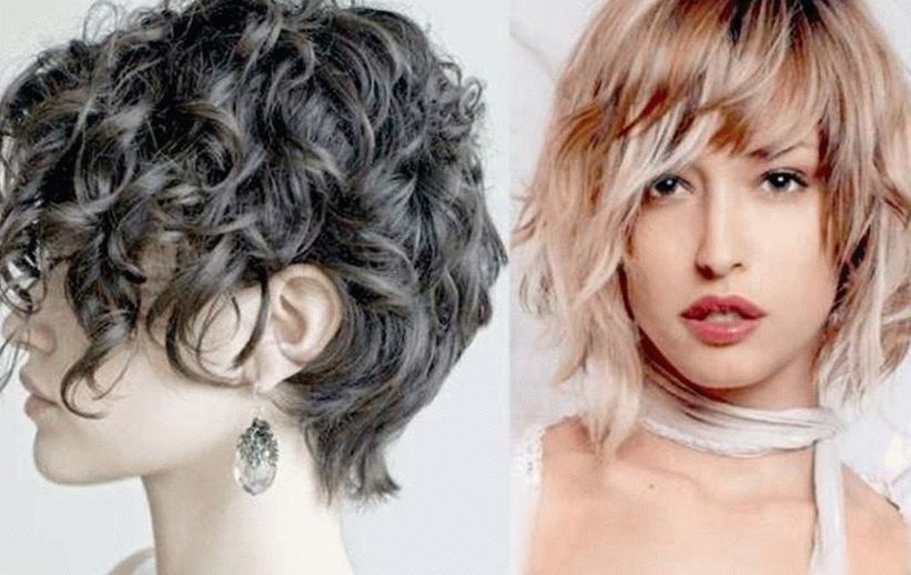 Tagli di capelli corti con riccioli