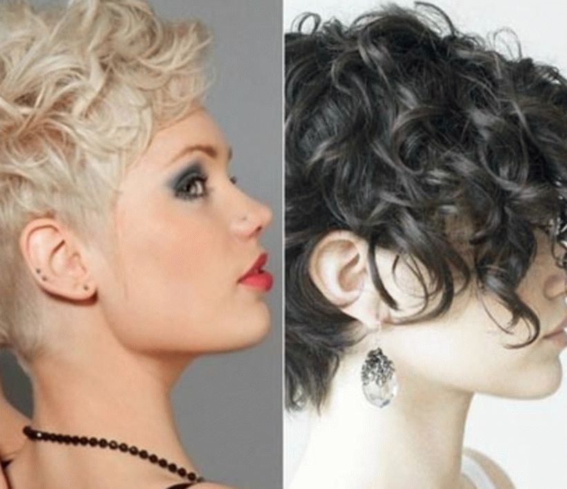 Riccioli originali su tagli di capelli corti