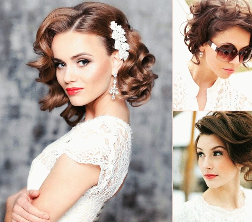 Acconciatura da sposa con riccioli
