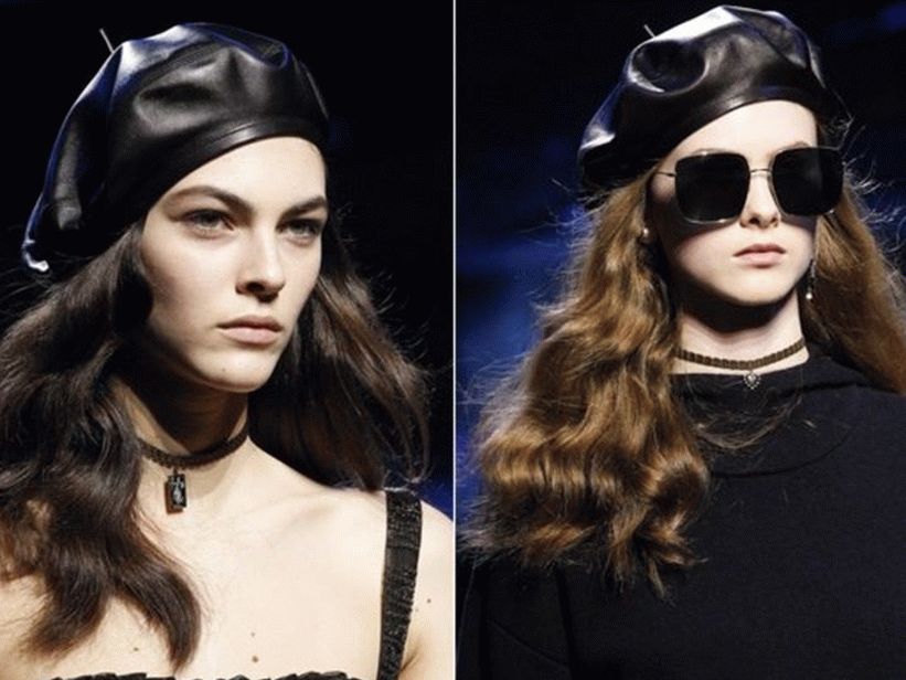Acconciature alla moda riccioli su capelli lunghi
