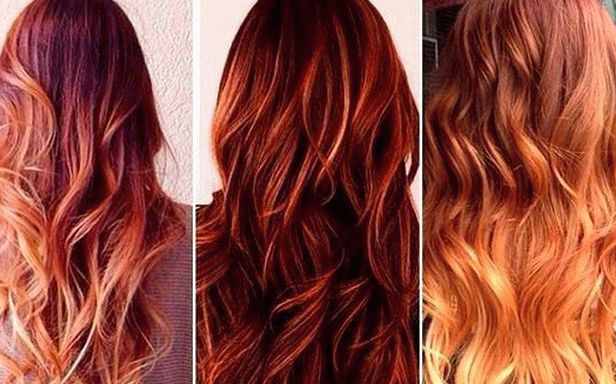 colorazione di capelli rossi alla moda