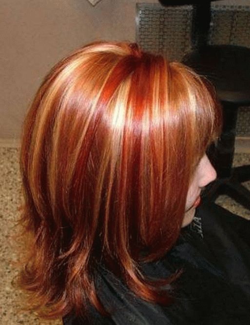 colorazione di capelli rossi alla moda