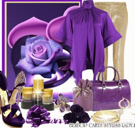 Passione viola: borsa viola con niente носить?...